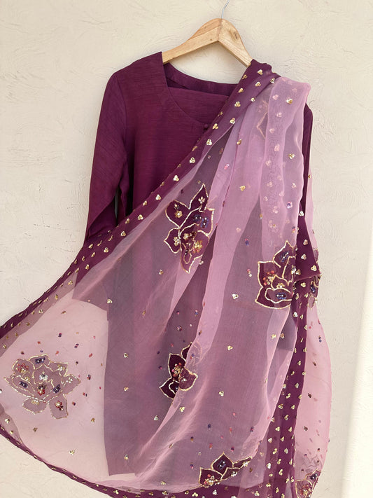 Formal lilac Diamanté