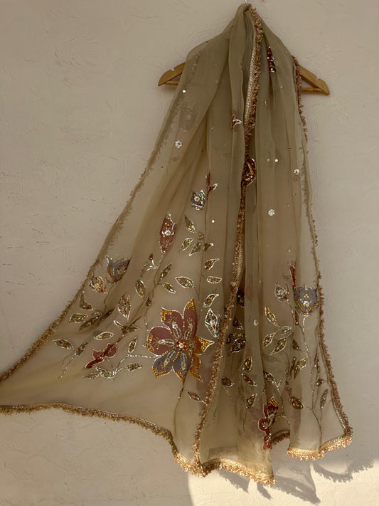 Seren beige duppatta